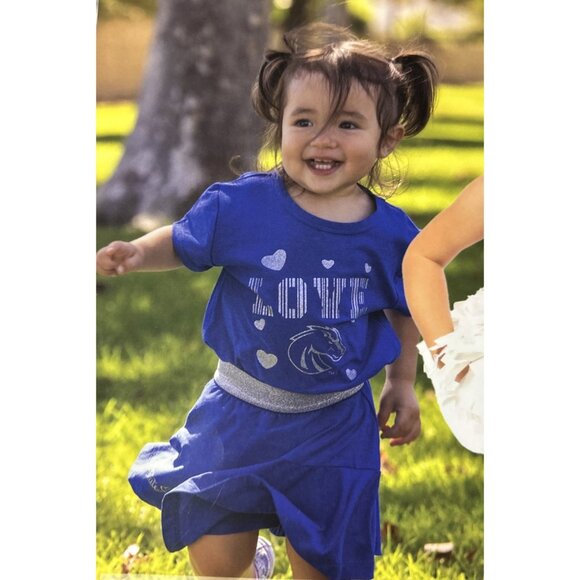 NEW Boise State Broncos Colosseum Toddler Shirt Skirt Set Toddler Girl 3T NCAA - Picture 1 of 10